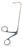 BR Surgical - Extracting Forceps Skinner 5 Inch Shaft Surgical Grade Stainless Steel NonSterile NonLocking Finger Ring Handle Angled Down 110° 3 mm Jaw - BR46-31703
