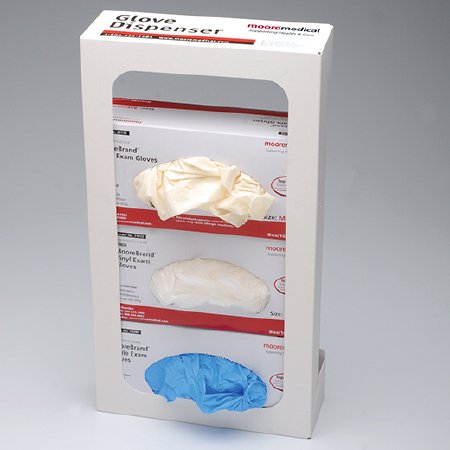 McKesson McKesson Glove Dispenser Wall Mount 3-Box White 18 X 10 X 4 Inch Steel - GHM3