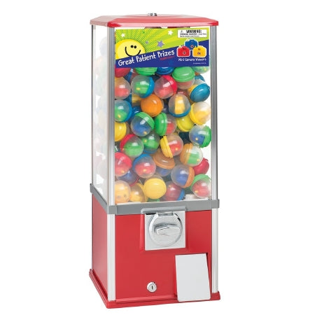 SmileMakers - Toy Dispenser Red / Orange Metal Manual 180 Toy Capsules Countertop - VMA25