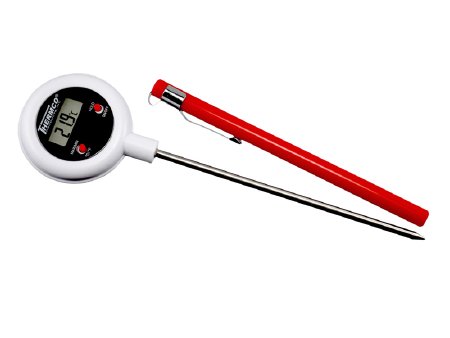 Thermco - Digital Water-Resistant Thermometer Fahrenheit / Celsius -58° to +572°F (-50° to +300°C) Stainless Steel Probe Battery Operated - ACC400DIG