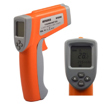 Thermco Products - Infrared Thermometer Fahrenheit / Celsius -58° to 1562°F (-50° to 580°C) Infrared Sensor Handheld Battery Operated - TCT8580