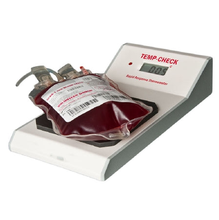 Temp-Check - Digital Blood Bank Thermometer Celsius 0° to 40°C Type K Thermocouple Probe AC Adaptor / Battery Backup - HCBB1000