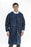 Valumax International ValuMax Extra-Safe Lab Coat Navy Blue Large Long Sleeves Knee Length - 3660NBL