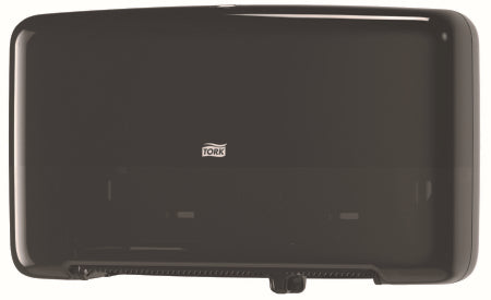 TorkSelect Elevation - Toilet Tissue Dispenser Black Plastic Manual Double Roll Wall Mount - 5555290