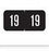 Tabbies - Pre-Printed Label Chart Tab Black 2019 Numeric 3/4 Inch - 94619