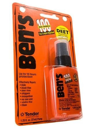 Travelers Supply Inc Ben's Insect Repellent 1.25 oz. Liquid Bottle - 0006-7070