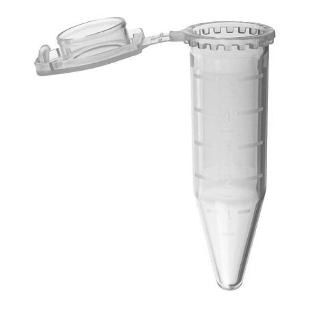 ClikLok - Microcentrifuge Tube Conical Bottom Plain 19.3 X 56.6 mm 5 mL Without Color Coding Hinged Snap Cap Polypropylene Tube - T330-75N
