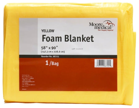 McKesson McKesson Rescue Foam Blanket 58 W X 90 L Inch Poly Coated Spun Bonded Fabric - 68725