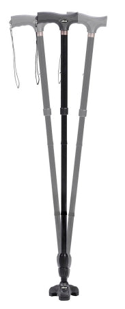 Flex-N-Go - Folding Cane Aluminum 32-1/2 to 39-1/2 Inch Height Black - RTL10305