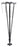 Flex-N-Go - Folding Cane Aluminum 32-1/2 to 39-1/2 Inch Height Black - RTL10305