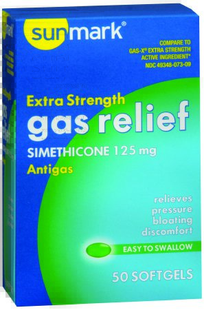 McKesson McKesson Gas Relief 125 mg Strength Capsule 50 per Bottle - 49348007309