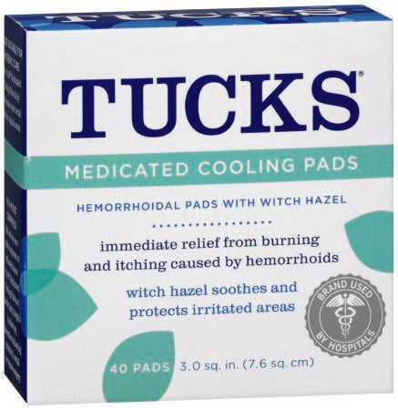 Tucks - Hemorrhoid Relief Pad 40 per Box - 041388520414