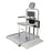Health O Meter - Wheelchair Scale Digital LCD Display 454 kg Capacity Gray AC Adapter / Battery Operated - 2500CKG-BT