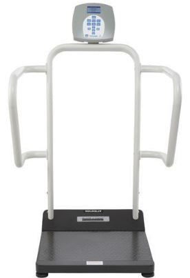 Health O Meter Health O Meter Handrail Scale Digital LCD Display 1000 lbs. / 474 kg Gray AC Adapter / Battery Operated - 1100KL-BT
