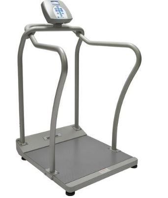 Health O Meter Health O Meter Handrail Scale Digital LCD Display 1000 lbs. / 474 kg Gray AC Adapter / Battery Operated - 1100KL-BT