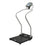 Health O Meter - Floor Scale with Handrail Digital LCD Display 1000 lbs. / 454 kg Capacity Gray AC Adapter / Battery Operated - 3001KL-AMX-BT