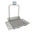Health O Meter - Wheelchair Scale Digital LCD Display 1000 lbs. / 454 kg Capacity Gray AC Adapter / Battery Operated - 2610KL-BT