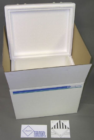 Therapak - Insulated Shipper 14 X 16 X 18 Outer Dimensions, 11 X 13 X 16 Inner Dimensions For Transporting Biological Substance Category B Specimens - 37910G
