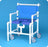 IPU - Shower Chair ipu Fixed Arm PVC Frame Mesh Back 28 Inch Seat Width - SC8200 OS