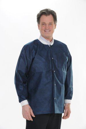 Valumax International Warm-Up Jacket Valumax Extra-Safe Navy Blue Medium Hip Length Limited Reuse - 3630NBM