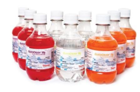 GlucoCrush - Glucose Tolerance Beverage 10 oz. per Bottle Orange Flavor 100 Gram - B2495-4B