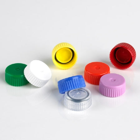 Globe Scientific Tube Closure Polypropylene Screw Cap Red For Globe Scientific Screw Cap Microcentrifuge Tubes NonSterile - 111671R