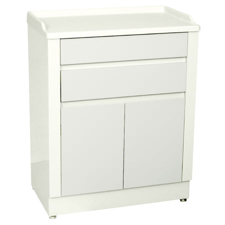 6120 Model - Modular Treatment Cabinet Floor Standing Steel 2 Drawers 1 Shelf Keyed Locks - 6120