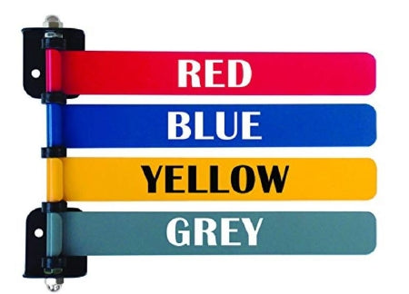 Omnimed Exam Room Signal Flag Wall Mount 4-Flag 8 Inch - 291714