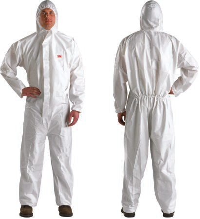 3M - Coverall with Hood Medium White Disposable NonSterile - 4510-M
