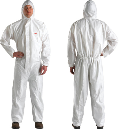 3M - Coverall with Hood Medium White Disposable NonSterile - 4510-M