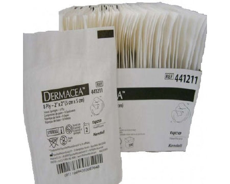 Cardinal Dermacea Gauze Sponge Gauze 8-Ply 2 X 2 Inch Square Sterile - 441211