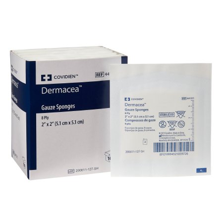 Dermacea - Gauze Sponge Gauze 8-Ply 2 X 2 Inch Square Sterile - 441211