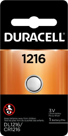 Duracell Duralock Power Preserve - Lithium Battery 1216 Coin Cell 3V Disposable 1 Pack - DL1216BPK