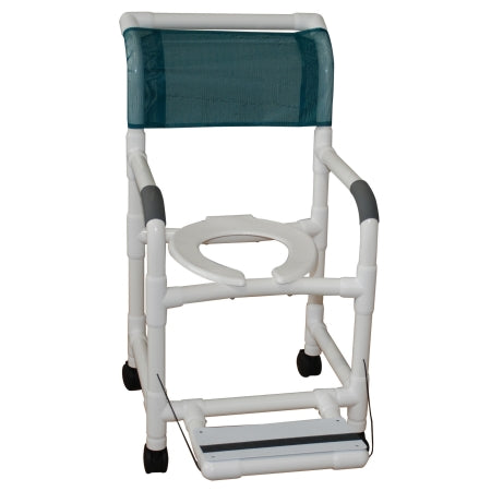 MJM International - Shower Chair PVC Frame Mesh Back 18 Inch Seat Width - 118-3-FF