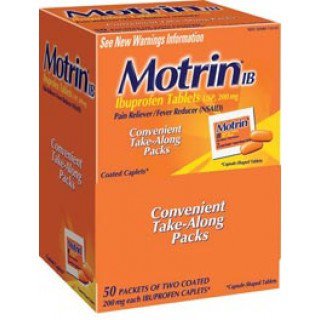Johnson & Johnson Consumer Motrin IB Pain Relief 200 mg Strength Ibuprofen Caplet 50 per Box - 30300450481529