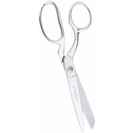 Gingher - Utility Shears 8 Inch Length Chrome Plated Nickel Left Handed Finger Ring Handle Straight Blunt Tip / Blunt Tip - 081678069