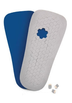 PegAssist - Insole Small PORON / Plastazote / EVA Blue / Gray Male 5 to 7-1/2 / Female 6-1/2 to 9 - PW1