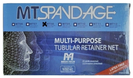 MT Spandage - Elastic Net Retainer Dressing Tubular Elastic 10 Yard Size 8 White Medium Chest / Back / Perineum / Axilla NonSterile - MT108