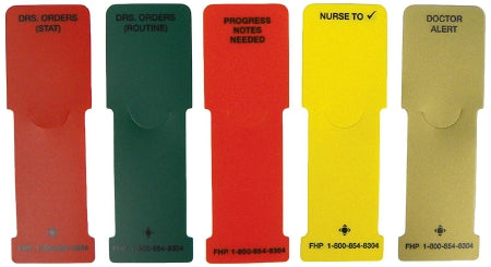 PDC Healthcare Exam Room Signal Flag Wall Mount 5-Flag 1-5/8 X 5 Inch - 2253-00