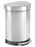simplehuman - Trash Can 16 gal. Round Silver Stainless Steel Step On - H6671