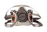 3M Particulate Respirator Mask Half Face Adjustable Head Strap Small Gray - 6100