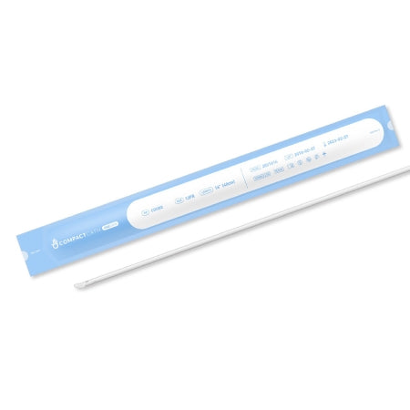 CompactCath OneCath - Urethral Catheter Coude Tip Uncoated PVC 16 Fr. 16 Inch - 202-1616