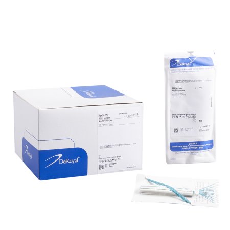 DeRoyal - Surgical Neuro Sponge X-Ray Detectable Rayon 1/2 X 3 Inch 10 Count Soft Pack Sterile - 30-057