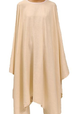 World Trading Company Shower Poncho Natural One Size Fits Most Unisex - 21113