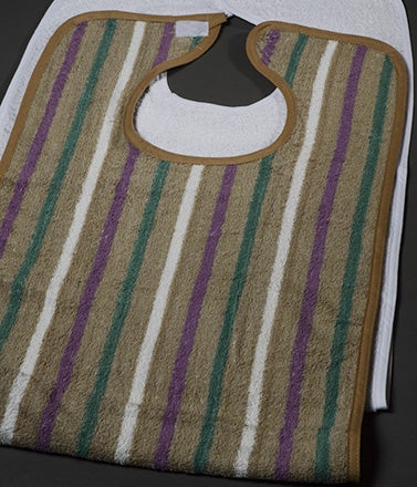 Cotton Craft Bib Tie Closure Reusable Terry Cloth - 18X34SIERRA/EZTIE