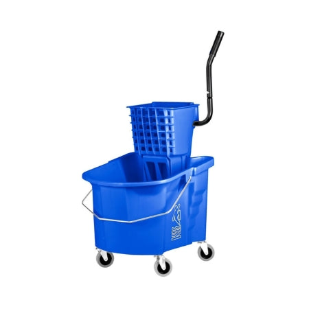 Splash Guard - Mop Bucket with Wringer 35 Quart Blue - R3 Reliable Redistribution Resource - 27600232