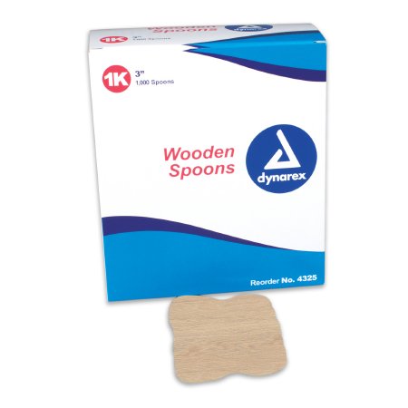 Dynarex - Medical Spoon Double Ended Wood Wood - 4325