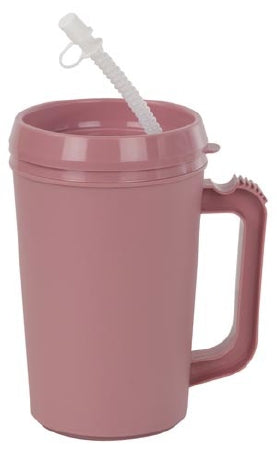 GMAX Industries Drinking Mug 22 oz. Mauve Plastic Reusable - GP55204