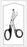 Econo - Utility Scissors 7 Inch Length Floor Grade Stainless Steel / Plastic Sterile Finger Ring Handle Angled Blunt Tip / Blunt Tip - 96-2703