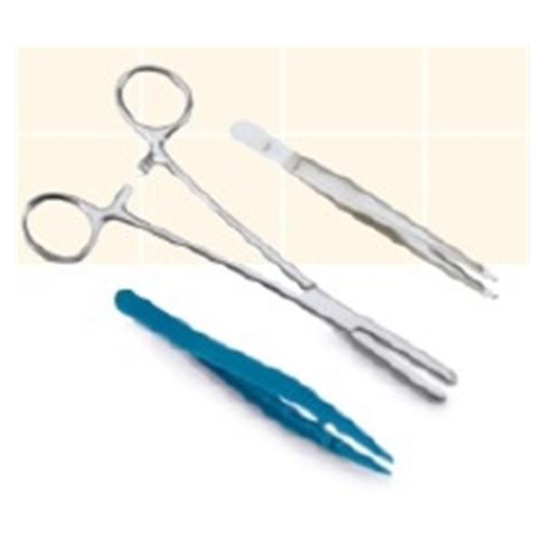 Medical Action Industries Forcep Dressing 5" Serrated Straight Plastic Disposable 20/Bx - 56236